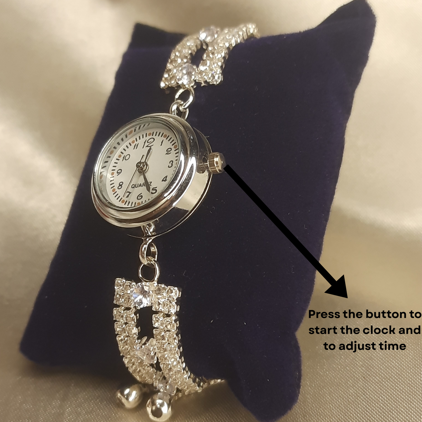 The Celeste Pave Watch Bracelet