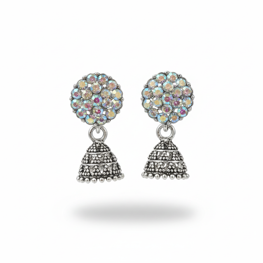 The Iridescent Jhumka Earrings