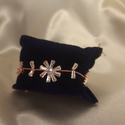 The Stellar Bloom Rose Gold Bracelet