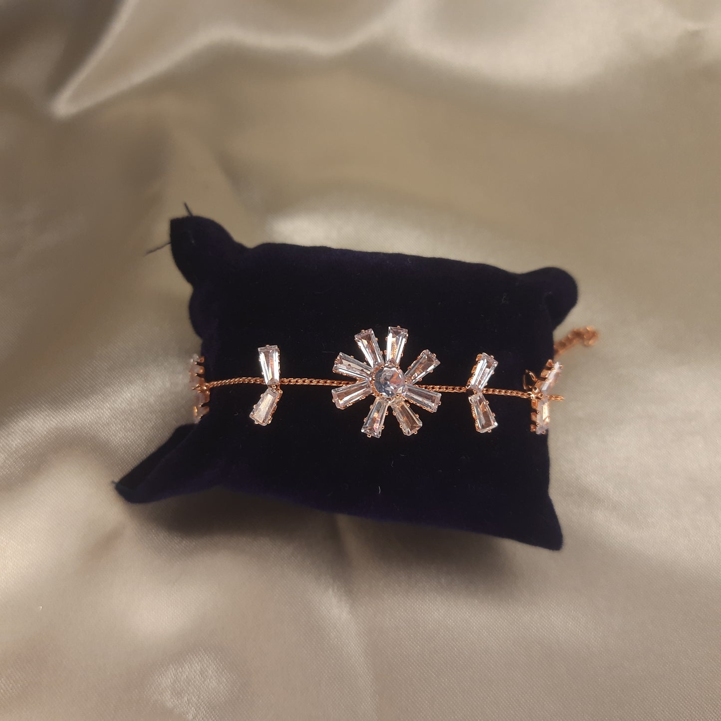 The Stellar Bloom Rose Gold Bracelet