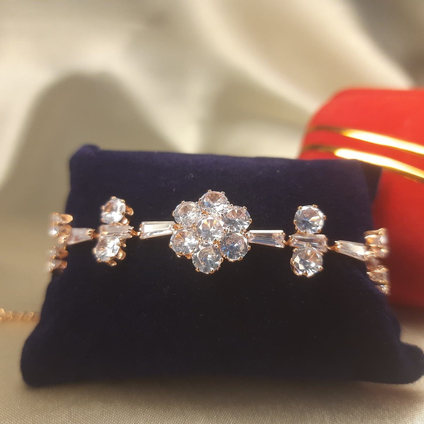 The Blossom Sparkle Rose Gold Bracelet