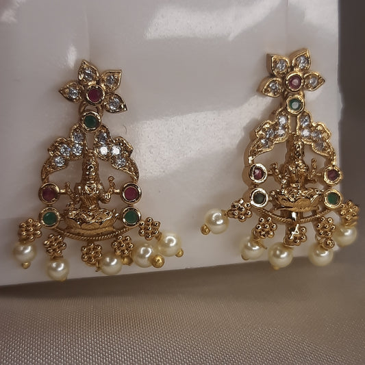 The Devi Temple Drop Earrings