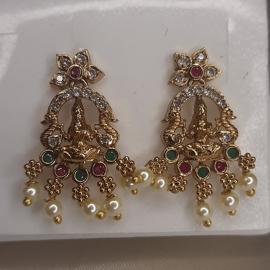 The Lakshmi Arch Temple Earrings
