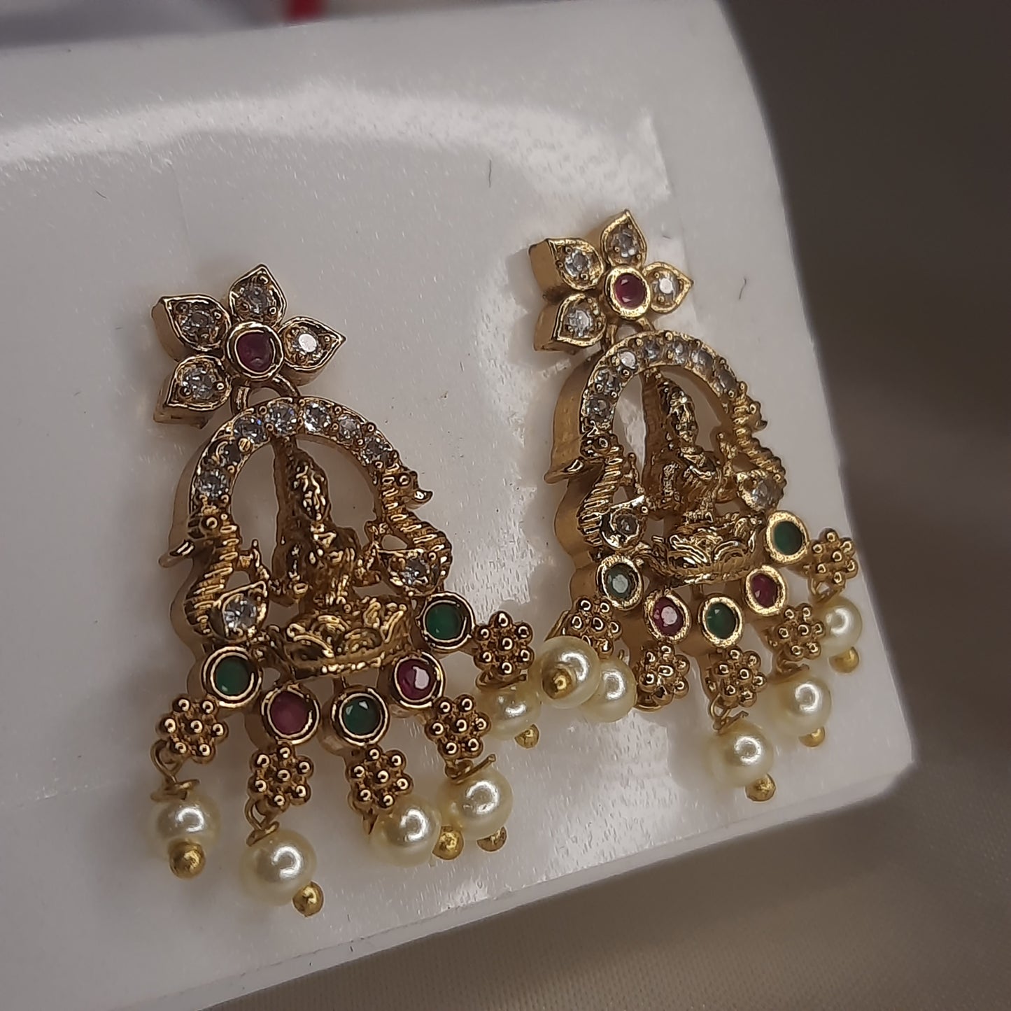 The Lakshmi Arch Temple Earrings