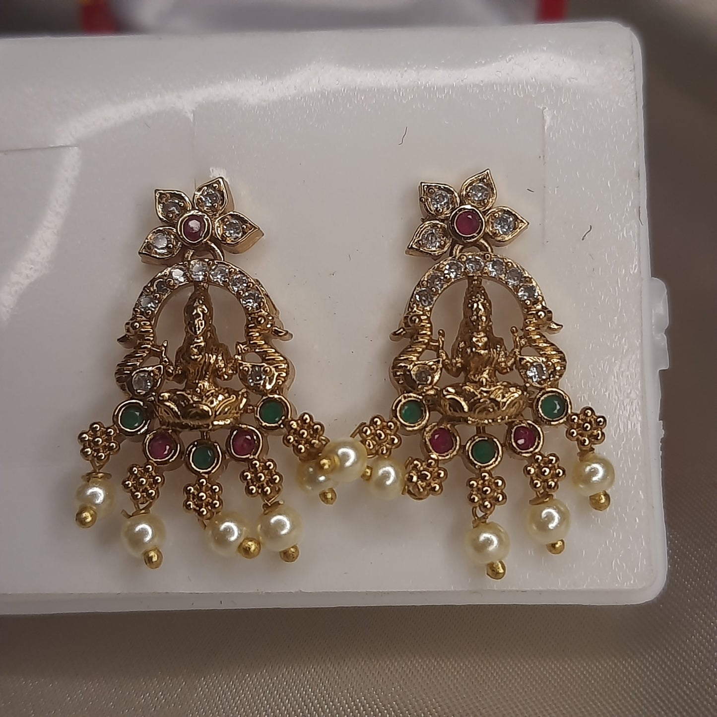 The Lakshmi Arch Temple Earrings