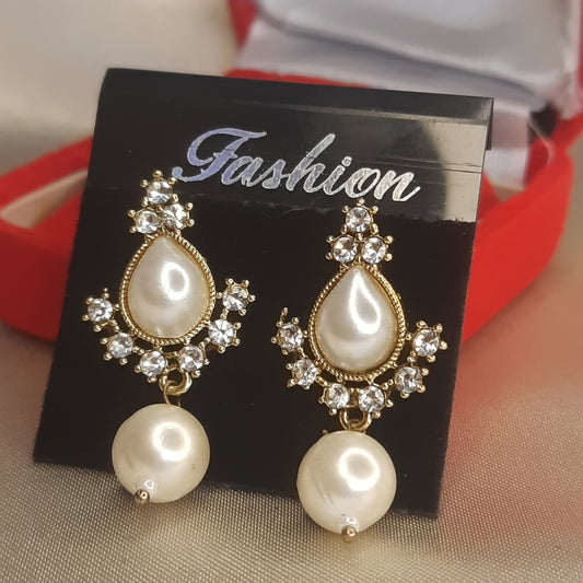 The Vintage Empress Pearl Drop Earrings