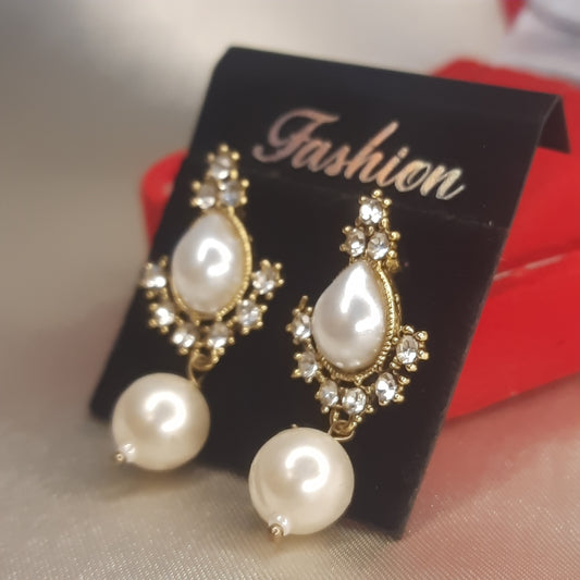 The Vintage Empress Pearl Drop Earrings
