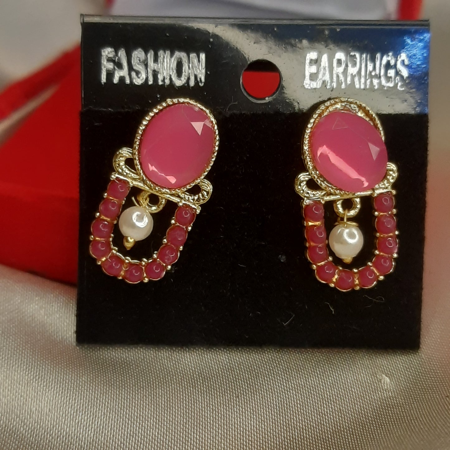 The Fuchsia Bloom Drop Earrings