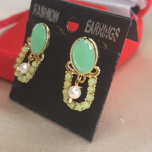 The Mint Serenade Drop Earrings