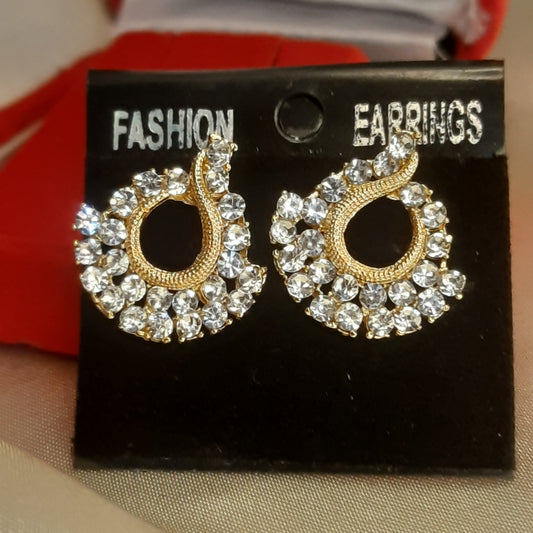 The Nova Crescent Stud Earrings