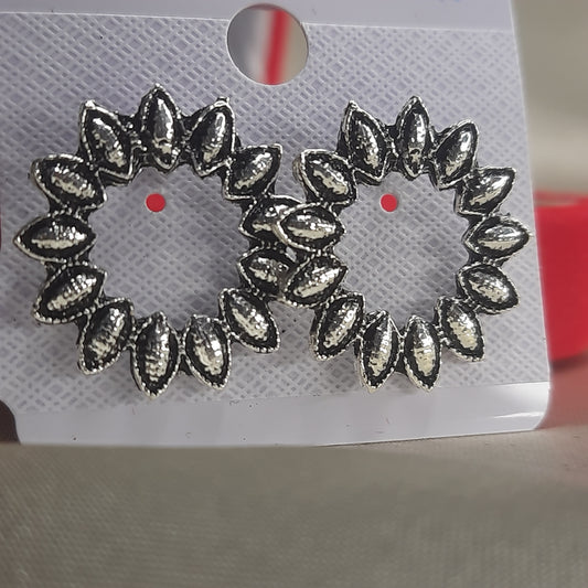 The Tribal Leaf Wreath Studs