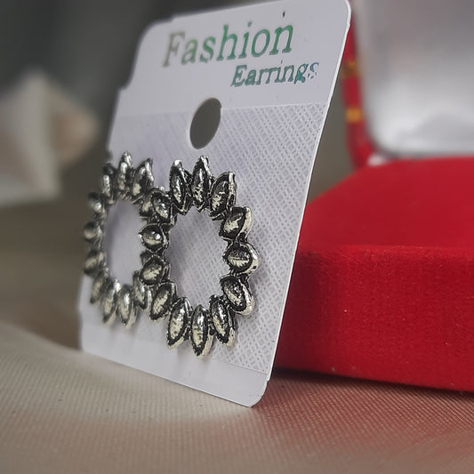 The Tribal Leaf Wreath Studs