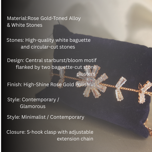 The Stellar Bloom Rose Gold Bracelet