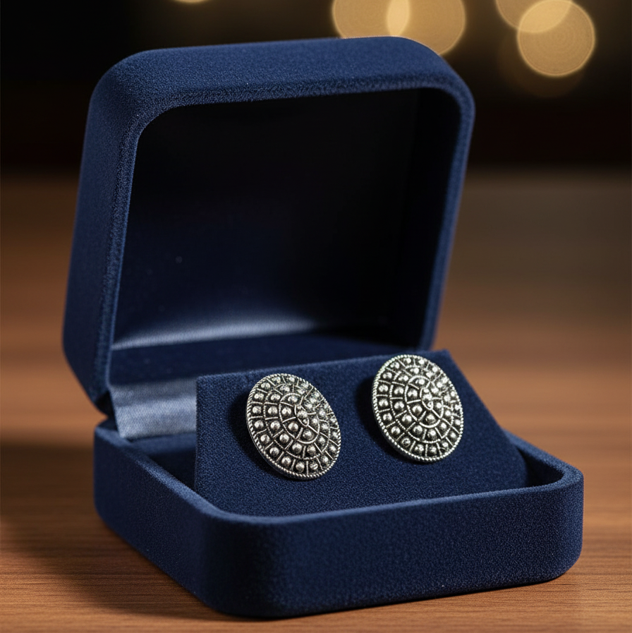 The Antique Dome Stud Earrings