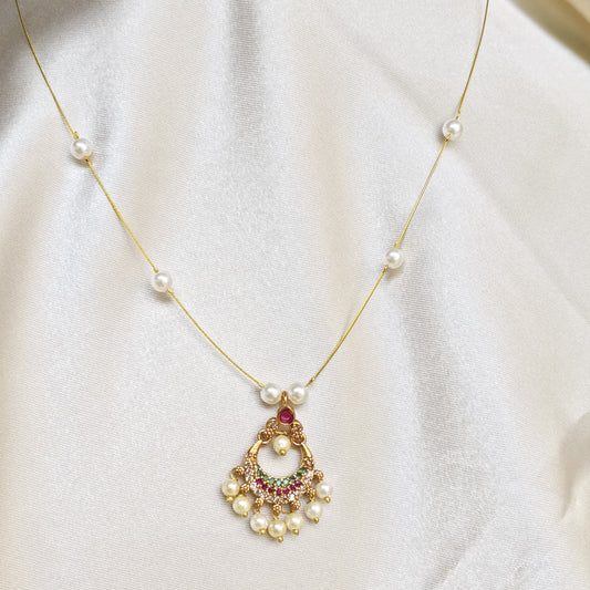 The Maya Pearl Drop Invisible Chain