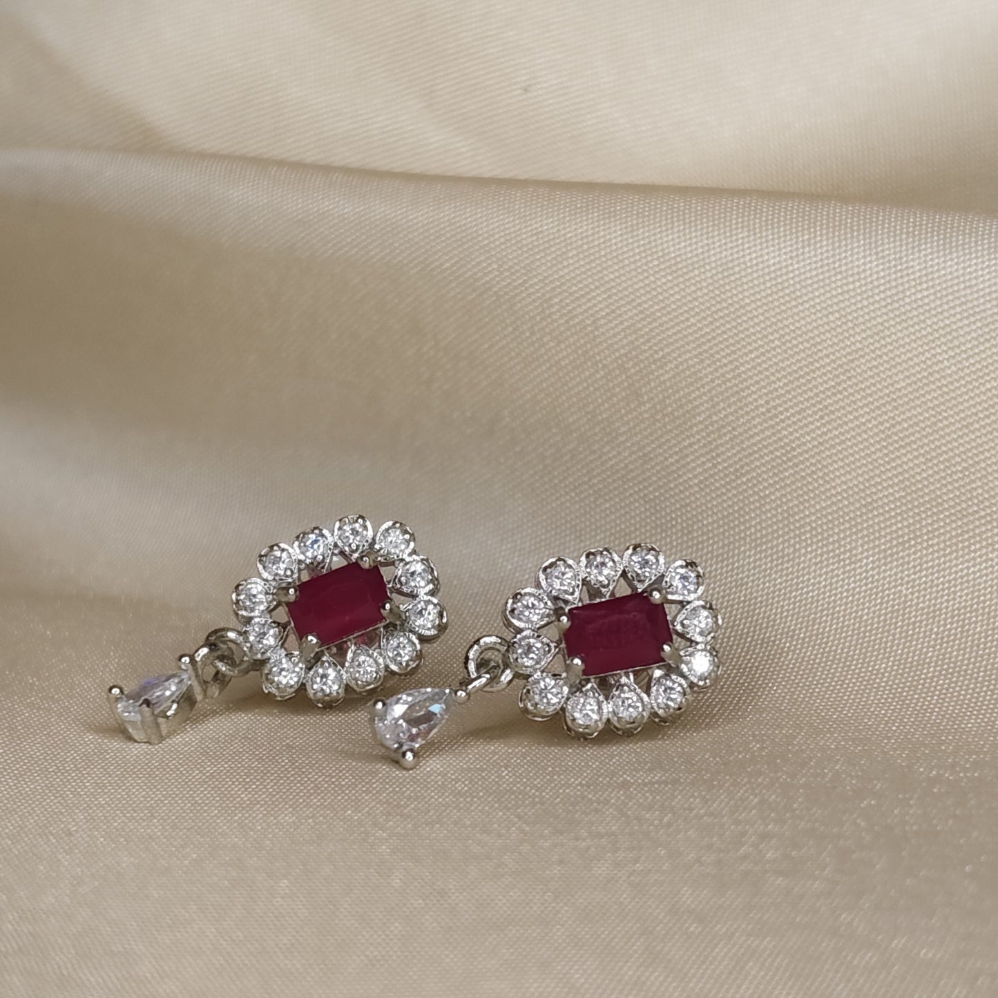 Ruby & Pearl Jewelry Set