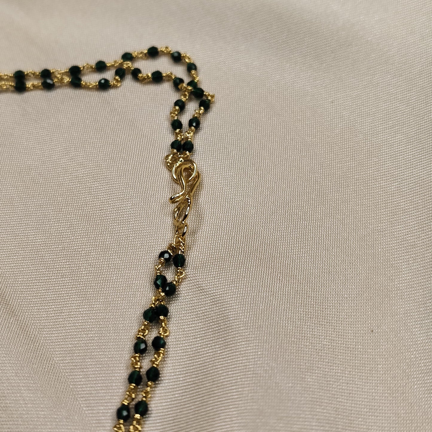 Ruby & Emerald Beaded Mala
