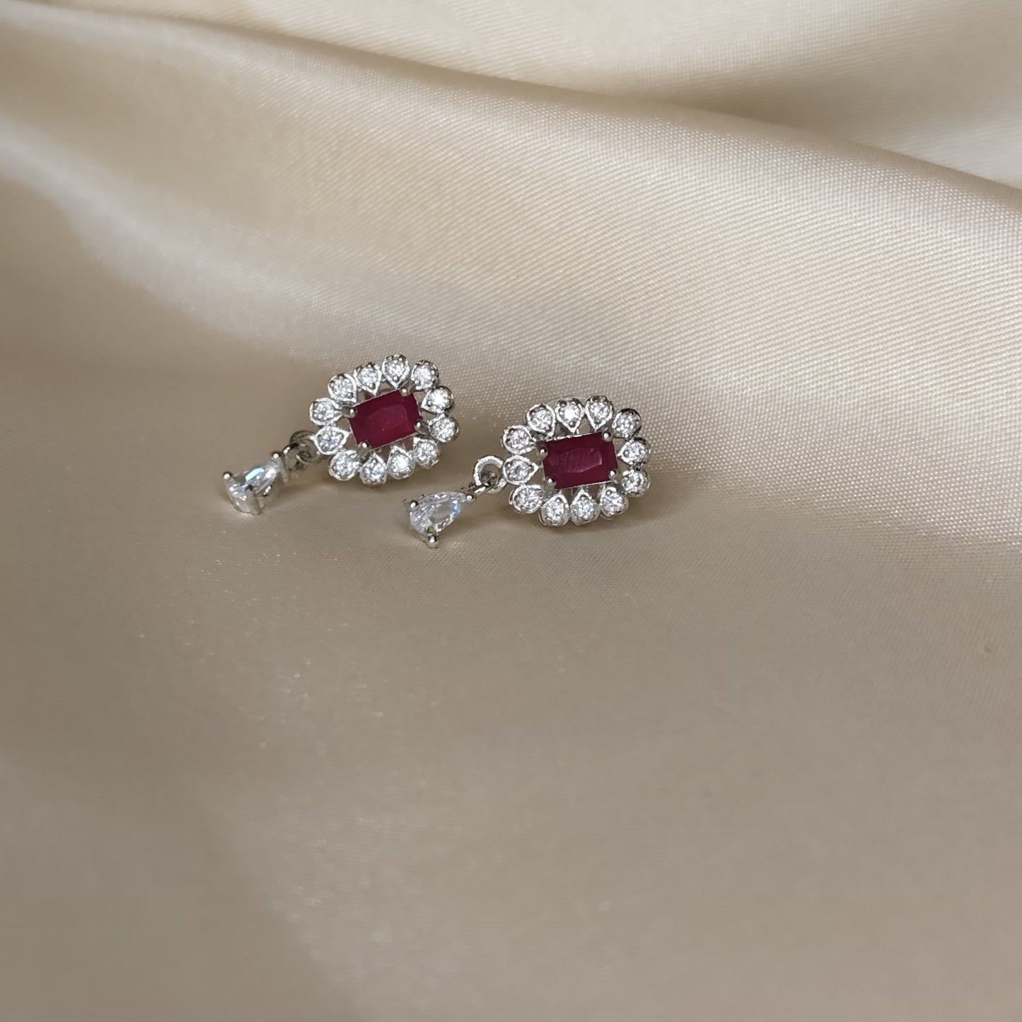 Ruby & Pearl Jewelry Set