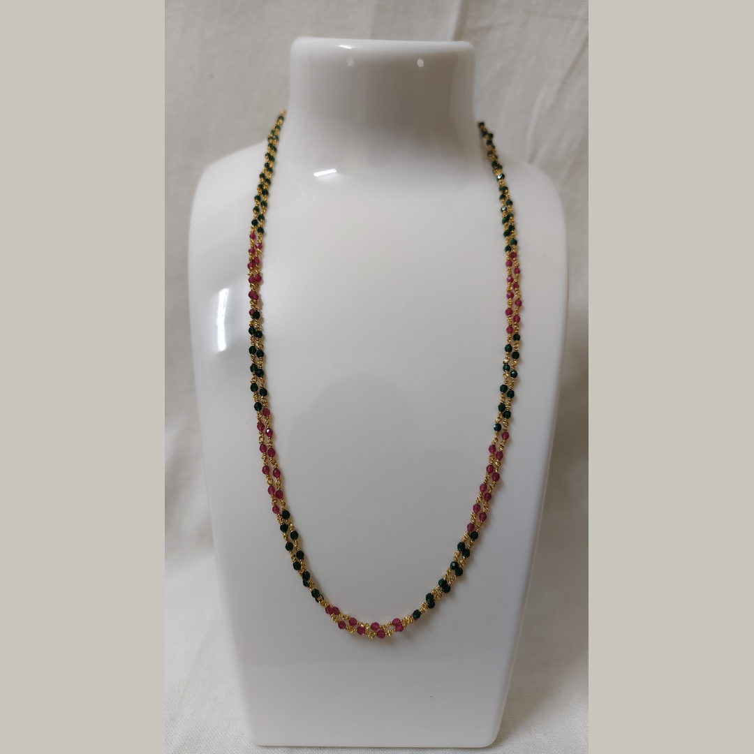Ruby & Emerald Beaded Mala