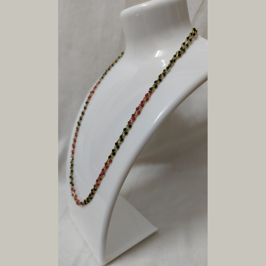 Ruby & Emerald Beaded Mala