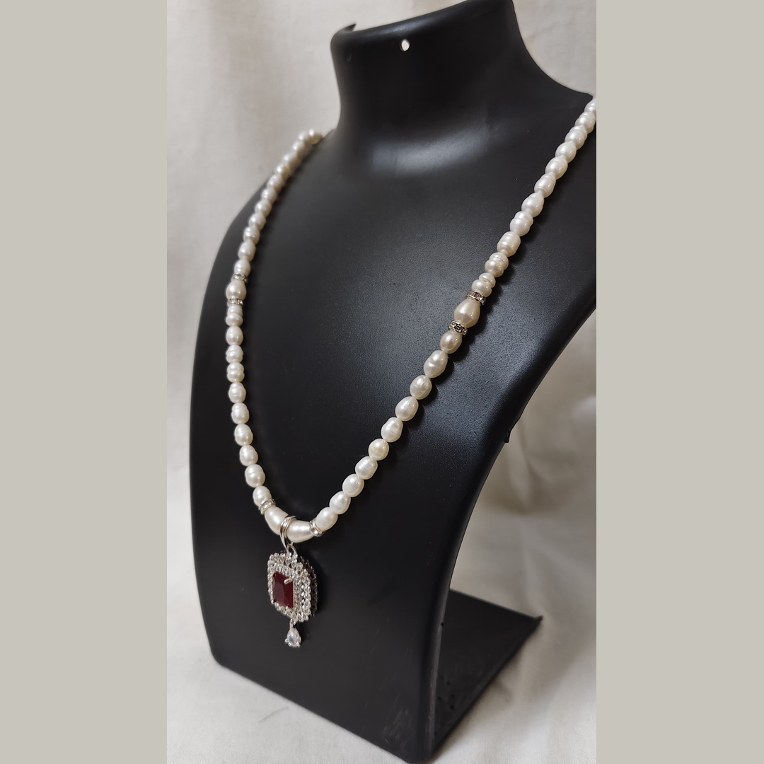 Ruby & Pearl Jewelry Set
