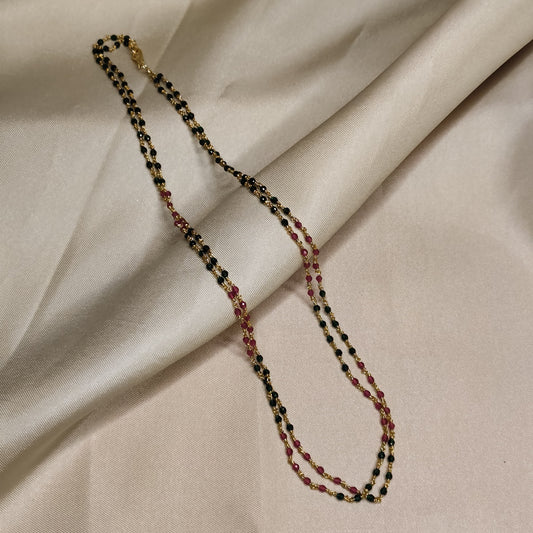 Ruby & Emerald Beaded Mala