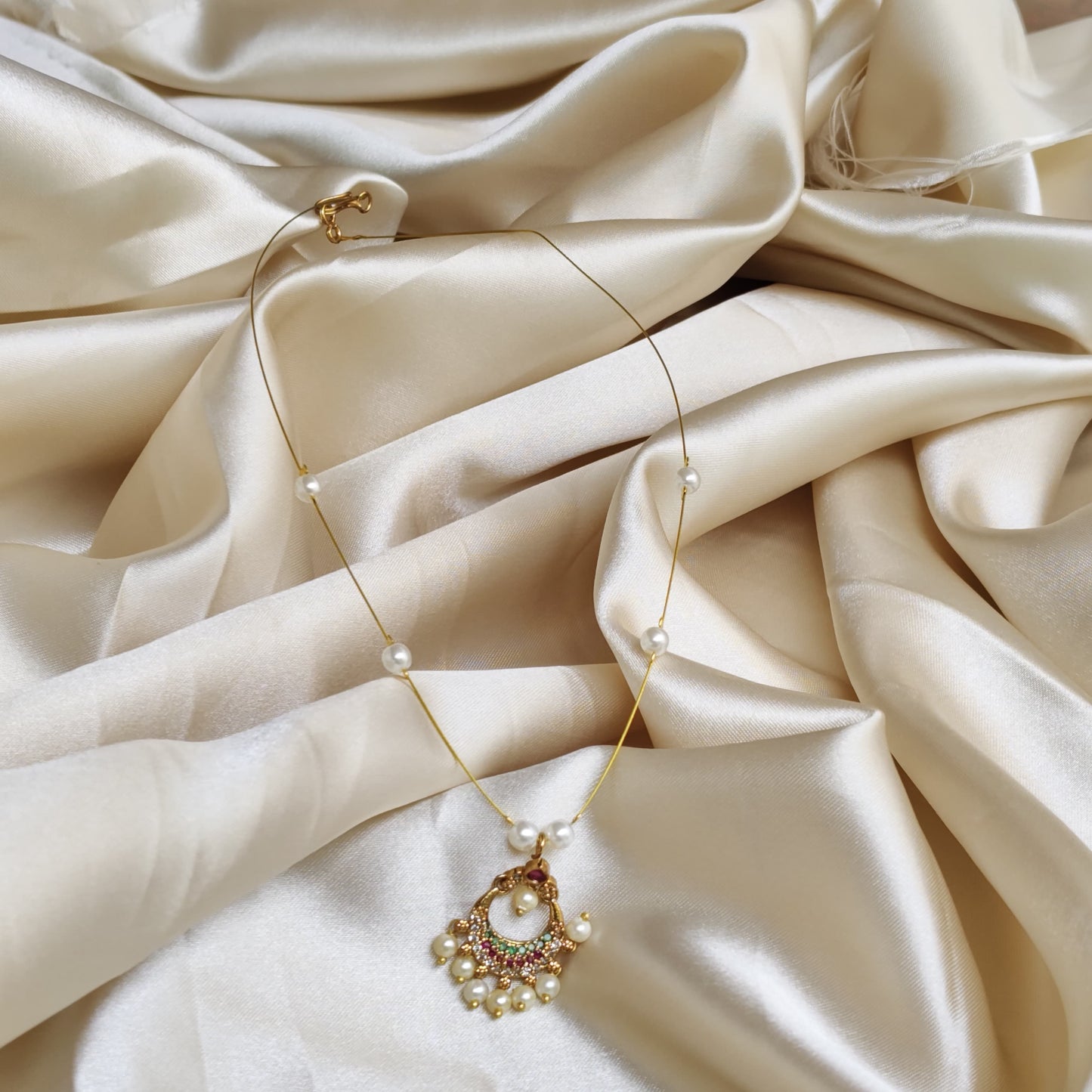 The Maya Pearl Drop Invisible Chain