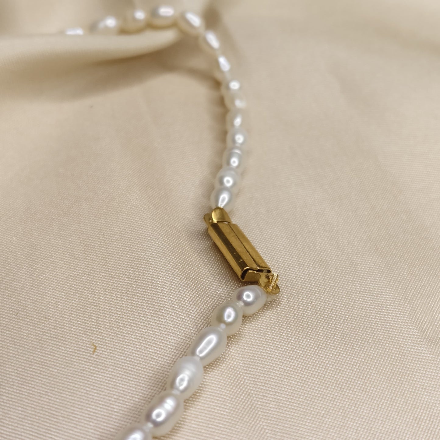 Pearl & Bead Necklace Set with Ruby Pendant and Earrings