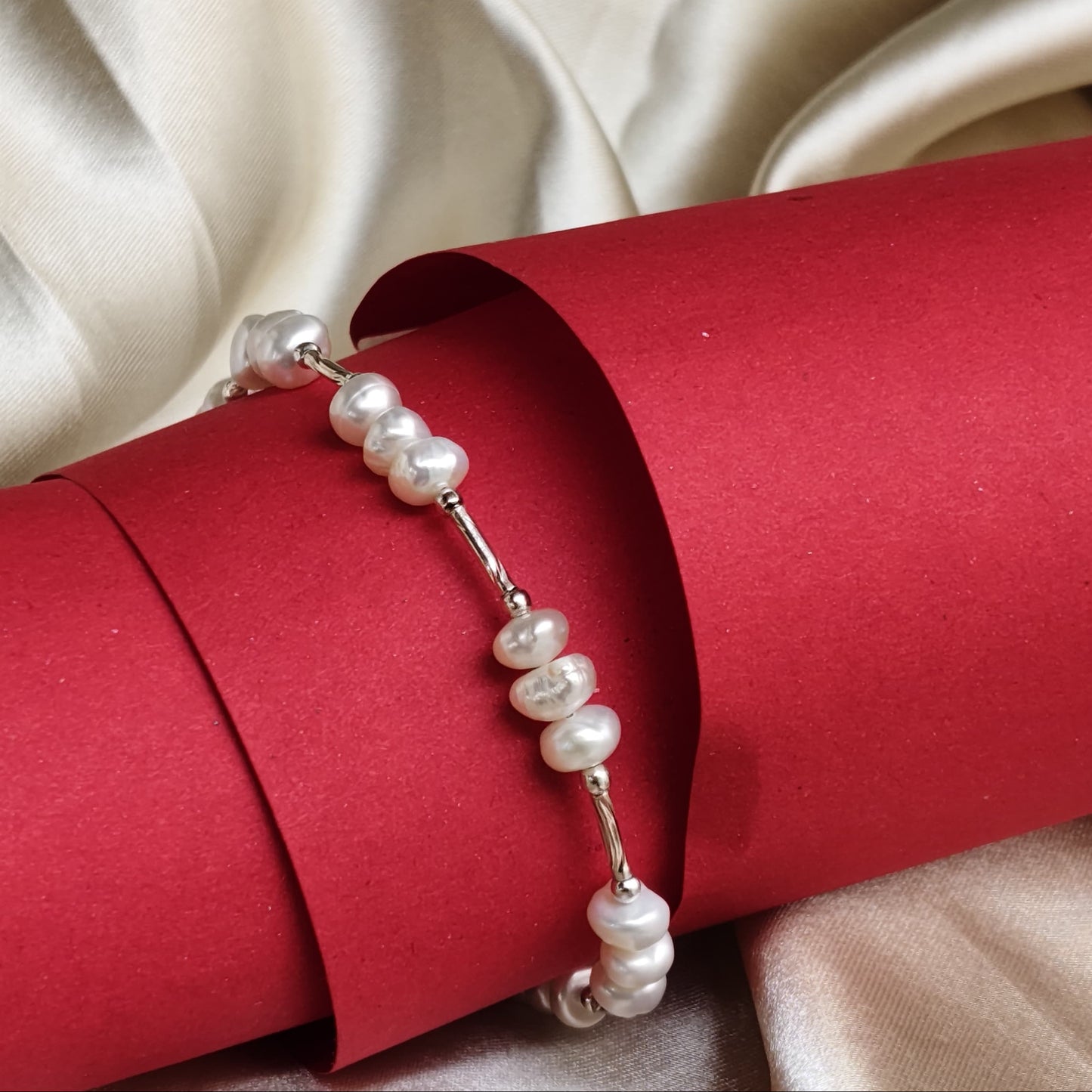 The Aurora Freshwater Pearl Bracelet