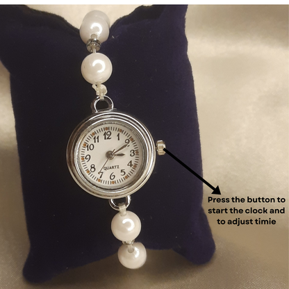 The Serenity Pearl Watch Bracelet
