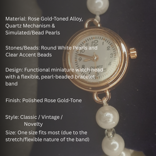 The Rosalie Pearl Watch Bracelet