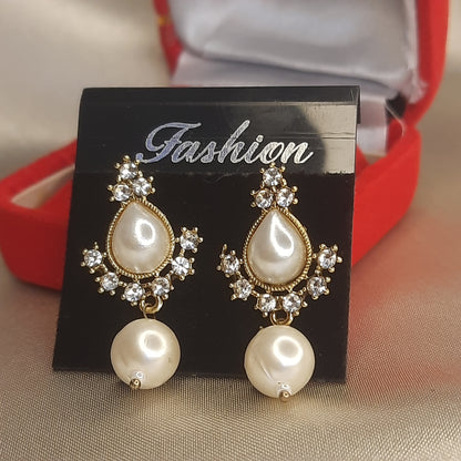 The Vintage Empress Pearl Drop Earrings