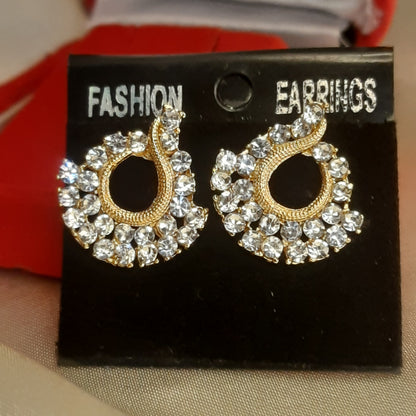 The Nova Crescent Stud Earrings