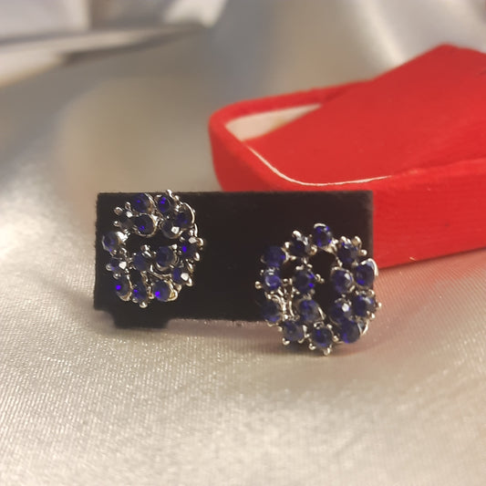 The Midnight Sapphire Wreath Studs