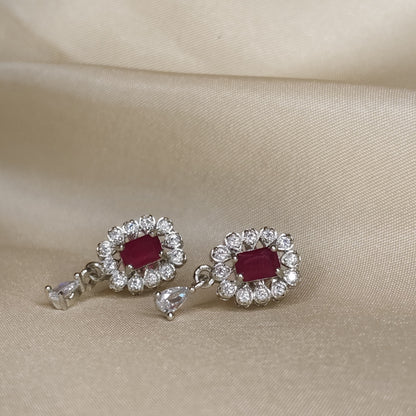 Ruby & Pearl Jewelry Set