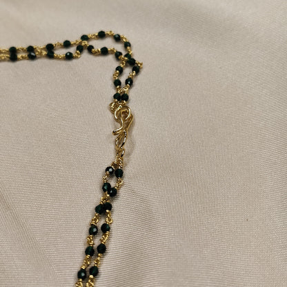 Ruby & Emerald Beaded Mala
