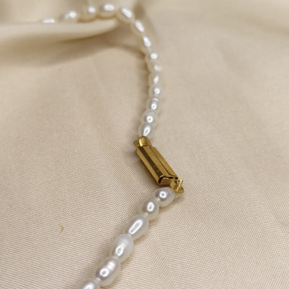 Pearl & Bead Necklace Set with Ruby Pendant and Earrings